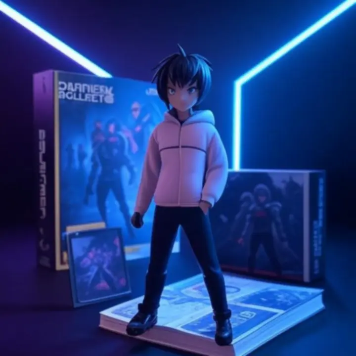 Kolekcjonerski zestaw z figurką, grą i akcesoriami gamingowymi