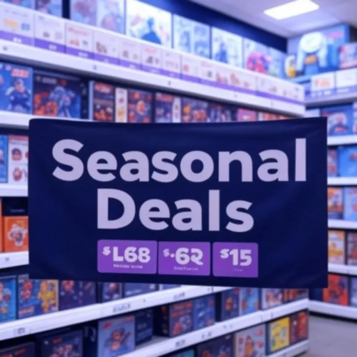 Baner promujący sezonowe wyprzedaże i przedsprzedaże gier