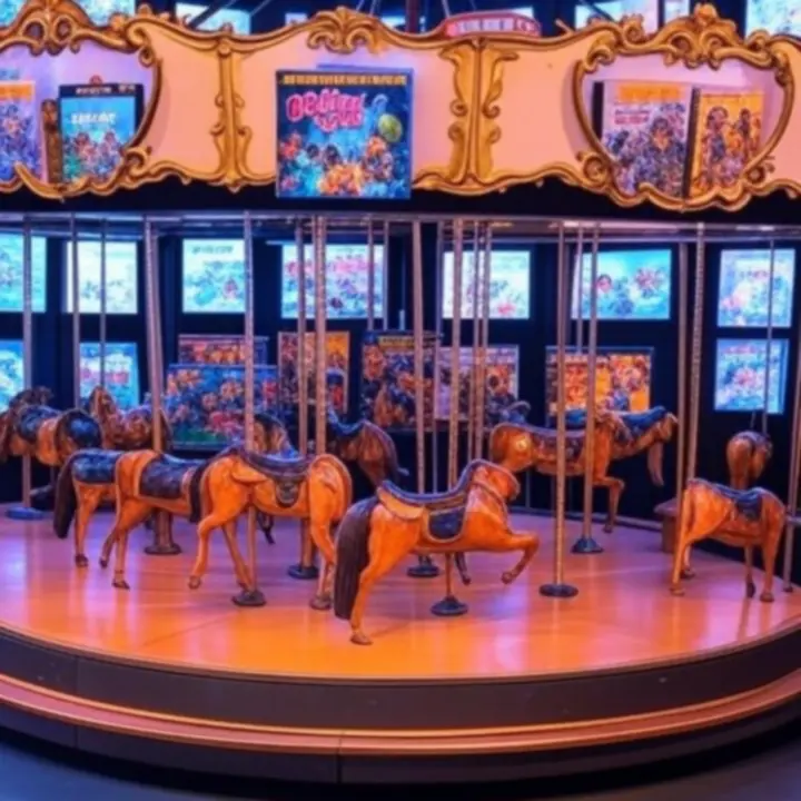 Dynamiczny kolaż ekranów z gorącymi, aktualnie popularnymi tytułami